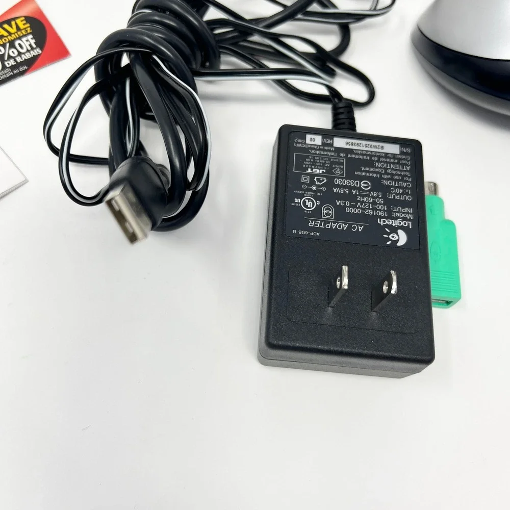Logitech MX700 Wireless Optical Gaming Mouse M/N M-RY81 Charging Base + Adapter
